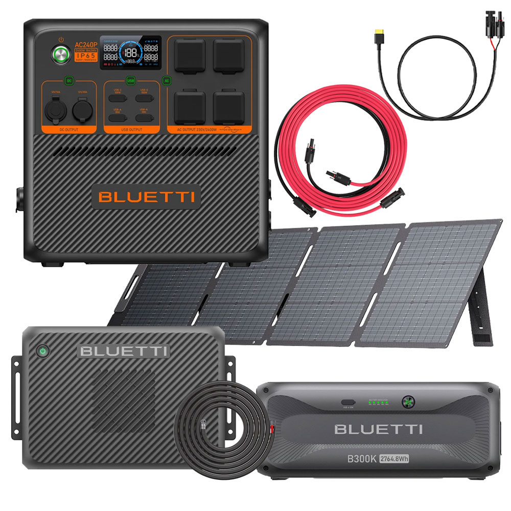 AC240P + B300K  + Charger2 + Wiring Kit + PV200D + A-PWC-AC-UN-LNO-0389 + A-MC4-NO-UN-L5M