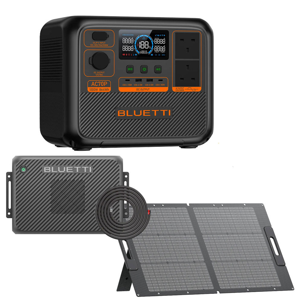 AC70P + Charger2 + Wiring Kit + PV100