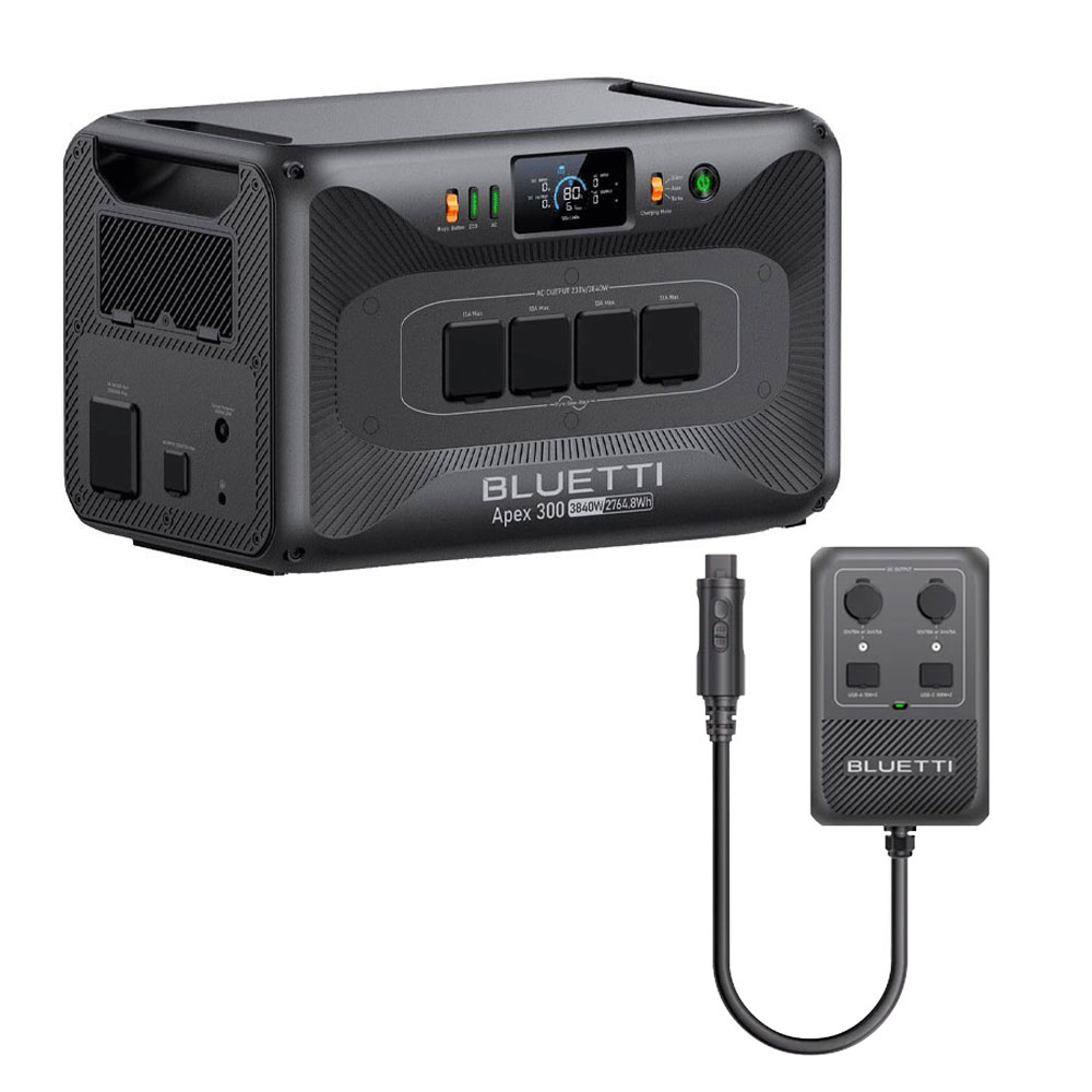 BLUETTI Apex 300 + HUB D1 Portable Power Station Apex 300 + HUB D1