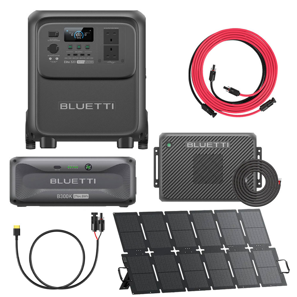 Elite 320 + B300K + Charger2 + Wiring Kit + Sora 220 + A-PWC-AC-UN-LNO-0389 + A-MC4-NO-UN-L5M