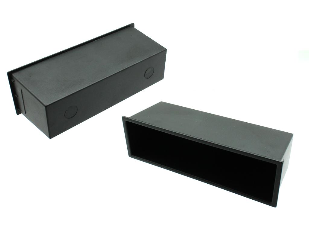 Black Autoleads FP-009 Car Audio Single DIN Facia Pocket Universal Din Push Fit 