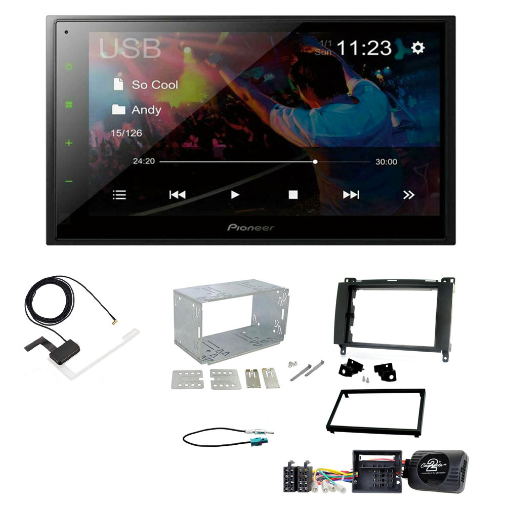 Pioneer DMH-A340DAB + Aerial + CTKMB12 Double din Stereo DMH-A340DAB + Aerial + CTKMB12