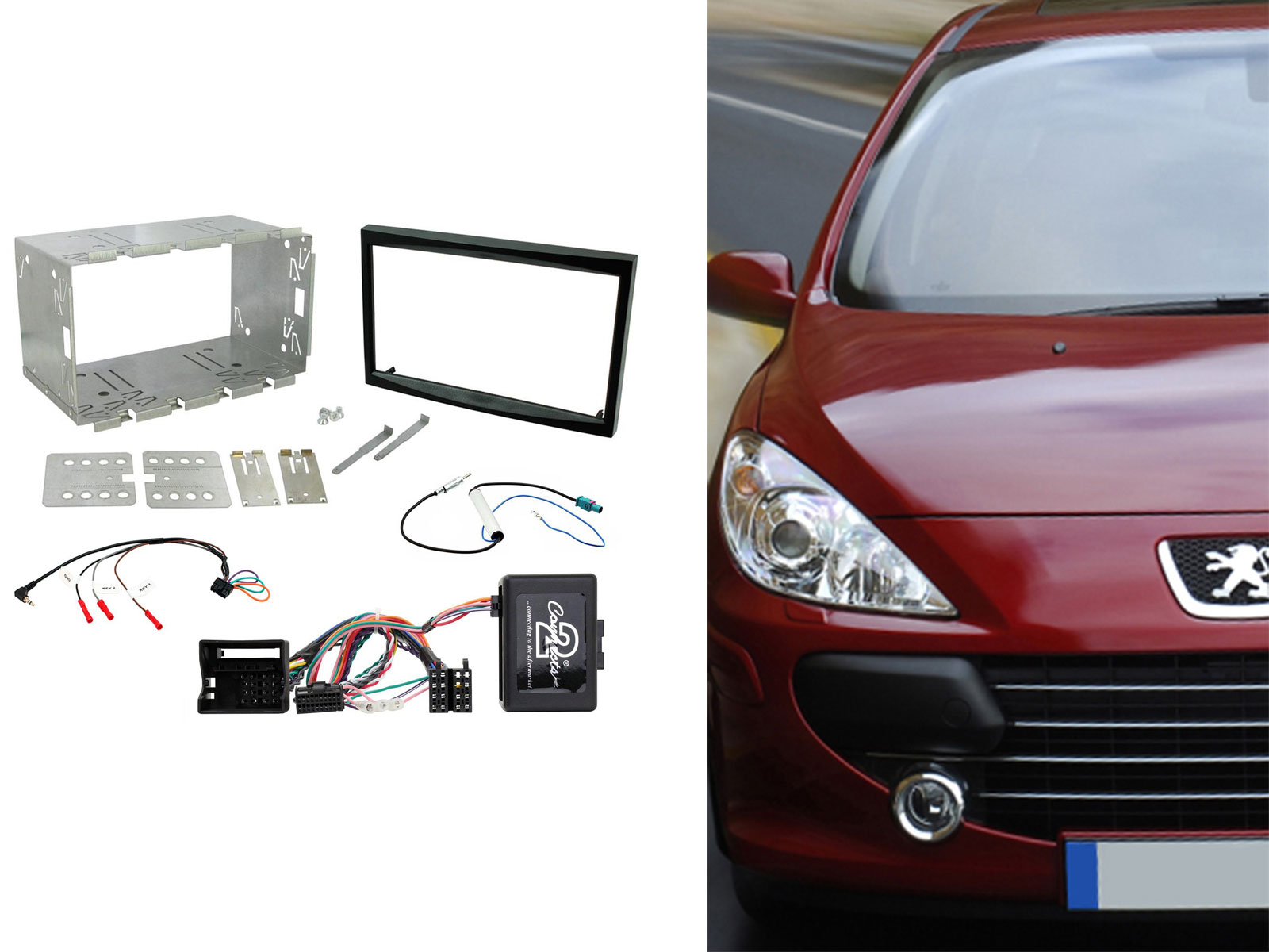 INSTALL DOUBLE DIN RADIO PEUGEOT 207 