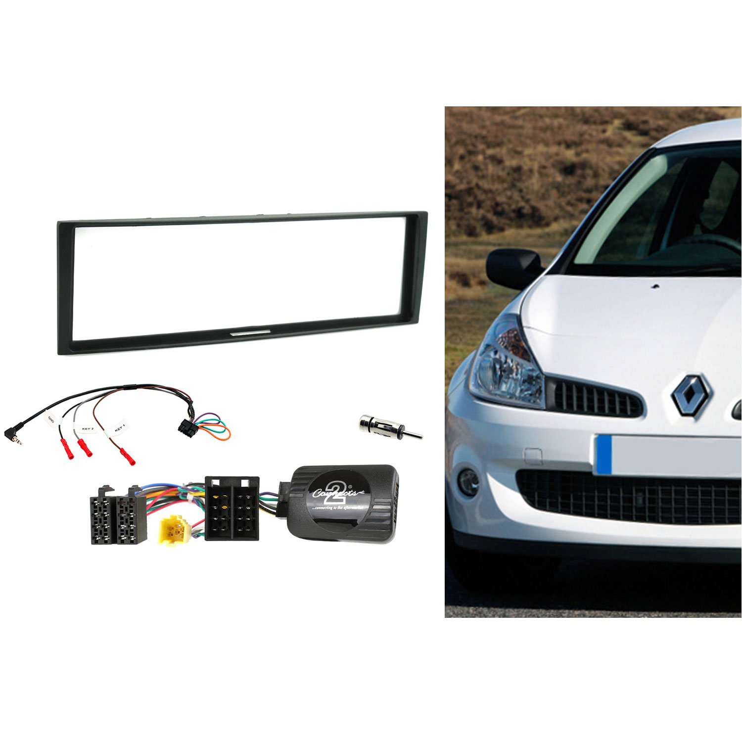 Sony Autoradio für Renault Clio 3 DAB+/Bluetooth/MP3/USB