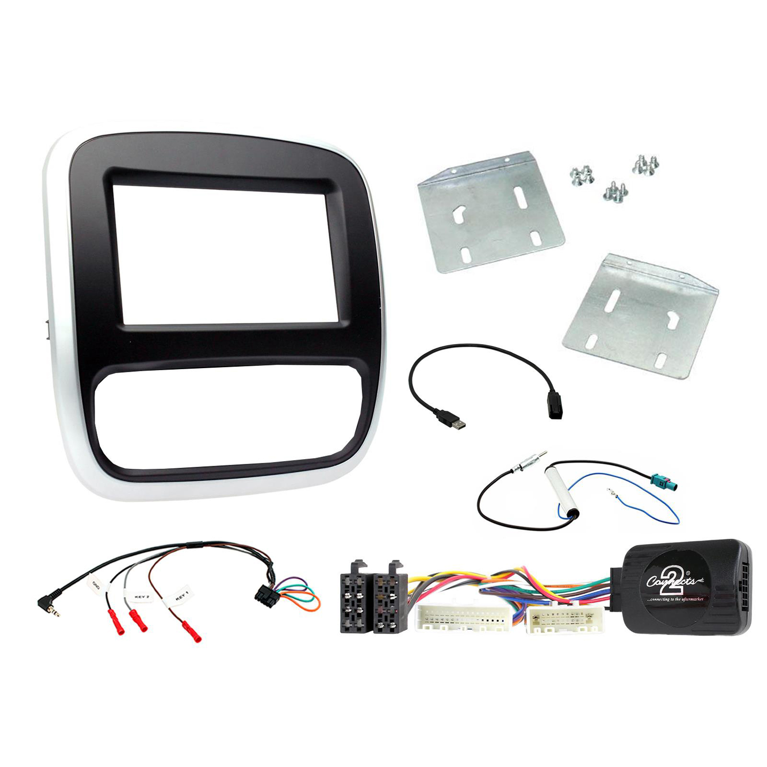 Kit intégration double din 2 din Opel Vauxhall Vivaro et Renaul Trafic  depuis 2014