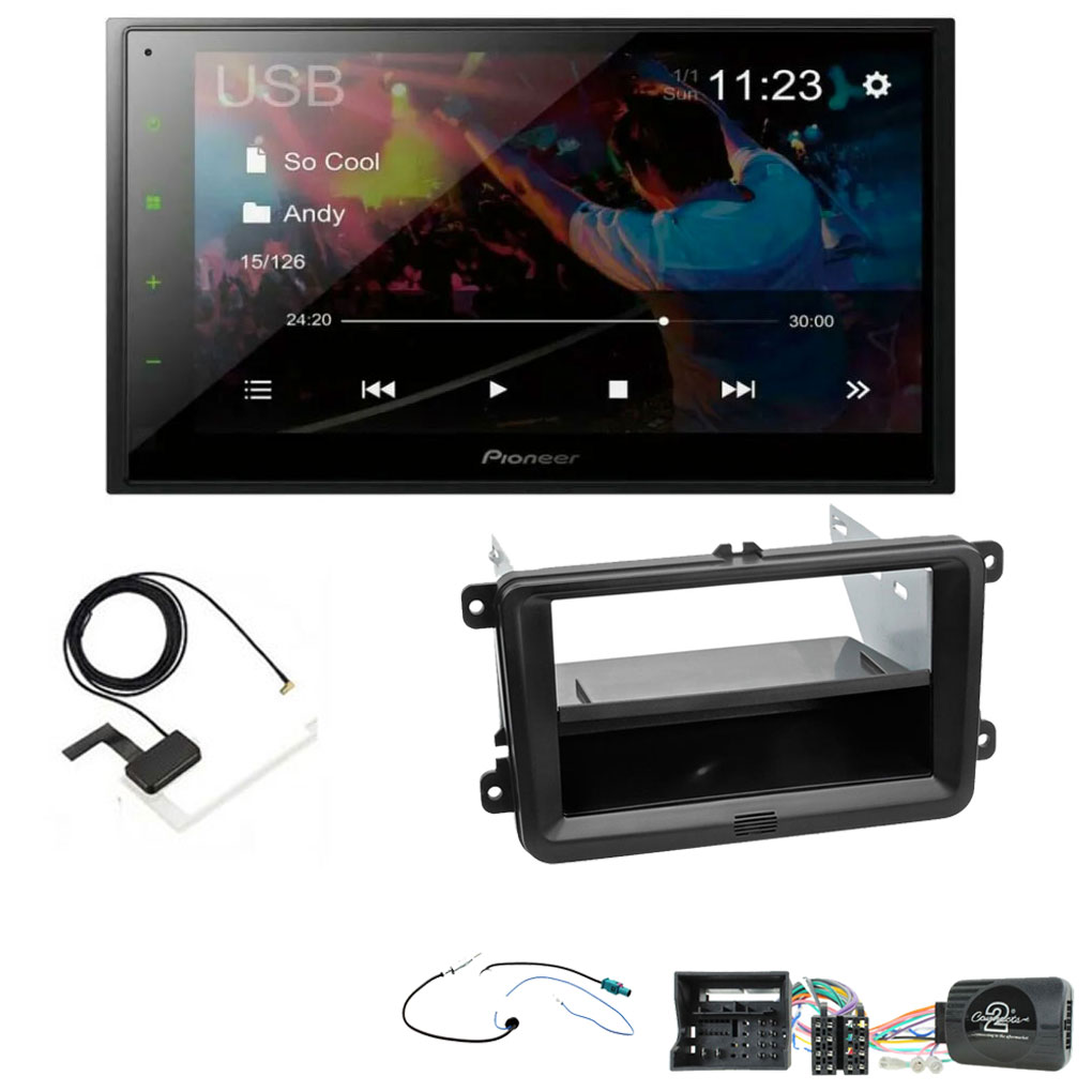 DMH-A340DAB + AN-DAB1 + FKIT-VW-40