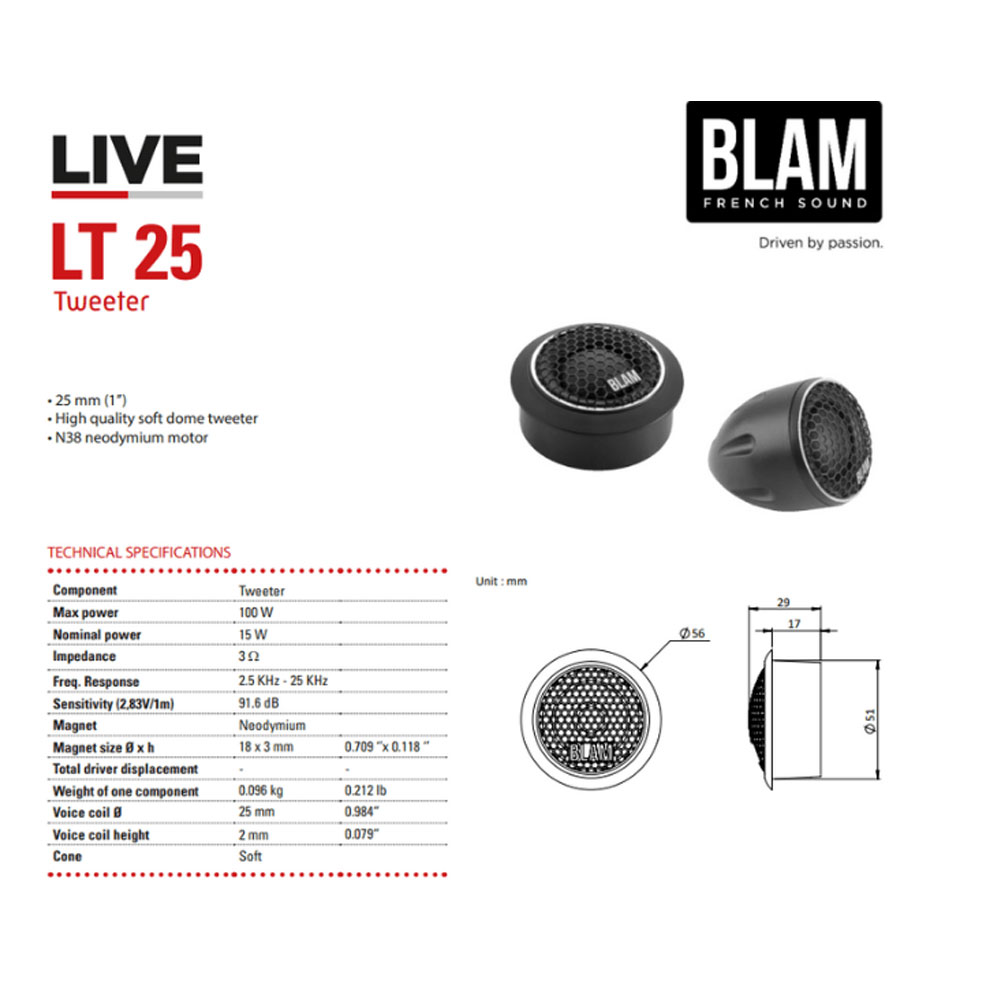 BLAM BL-L165-A Speakers BL-L165-A