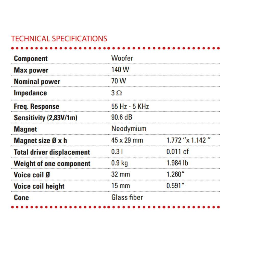 BLAM BL-L165-SLIM Speakers BL-L165-SLIM