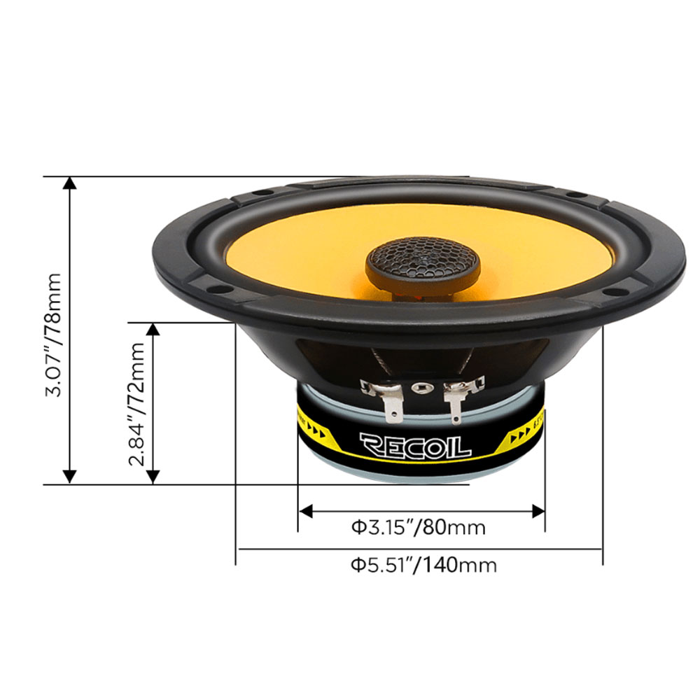 Recoil RLX65 Coaxial Speakers RLX65