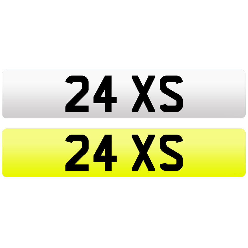 24 XS-NUMBERPLATE