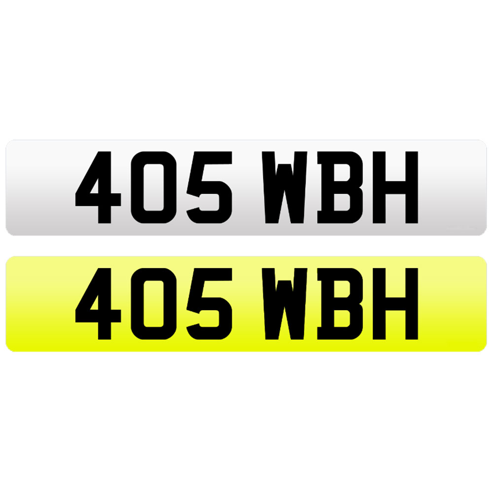 405 WBH-NUMBERPLATE