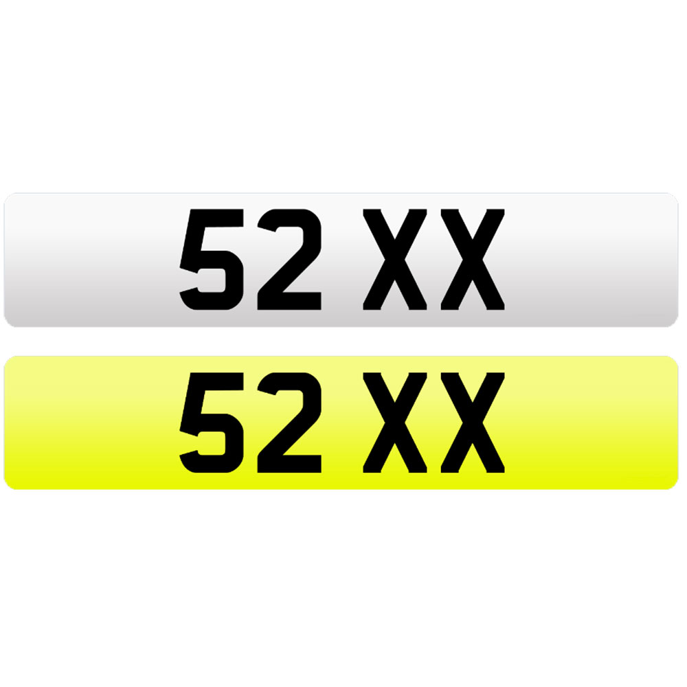 52 XX-NUMBERPLATE