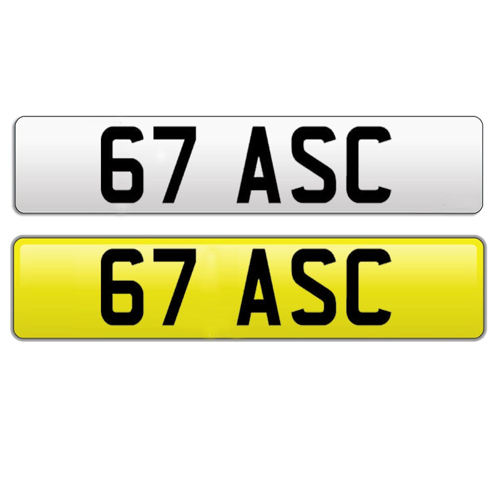 Dynamic Sounds 67 ASC Number Plates 67 ASC-NUMBERPLATE