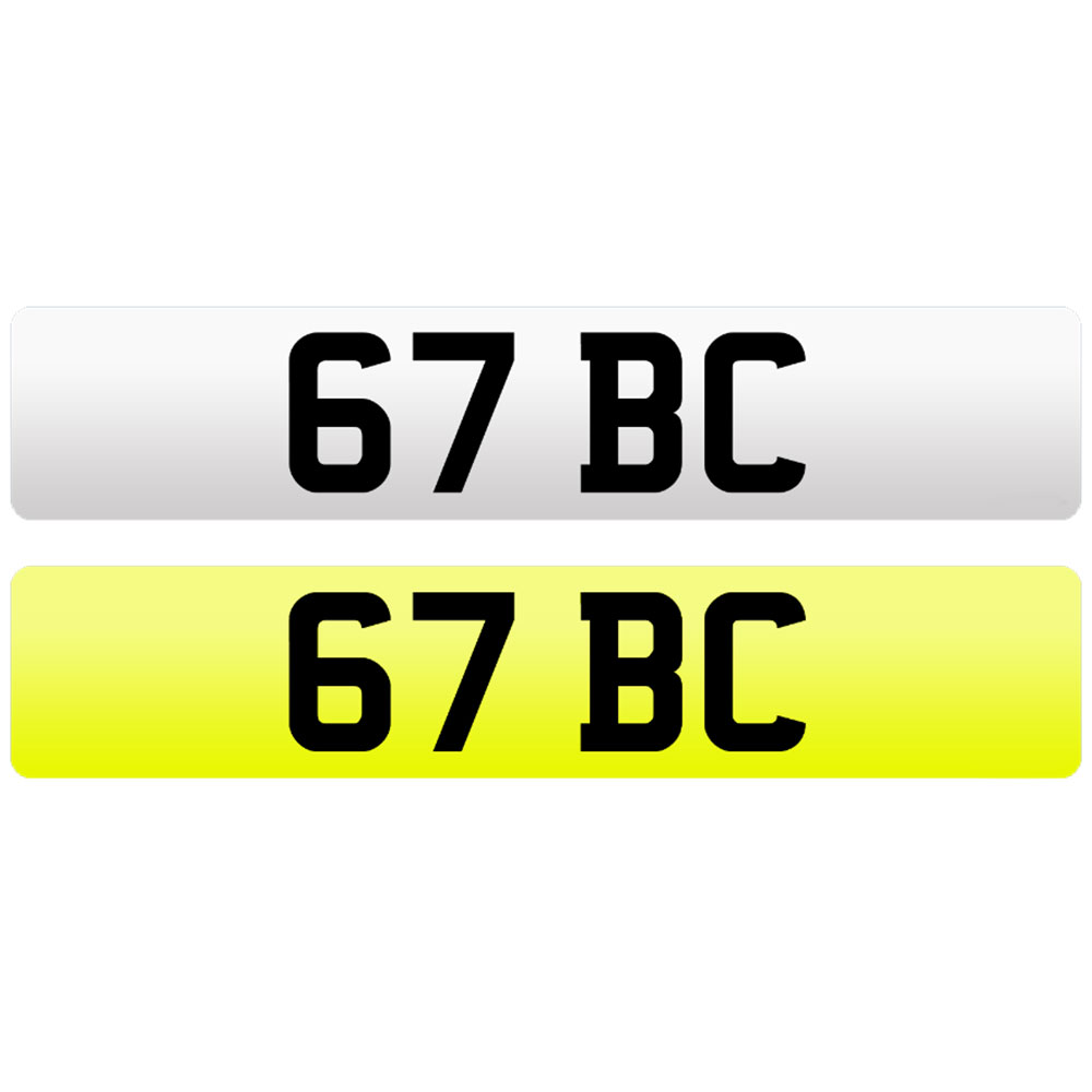 67 BC-NUMBERPLATE