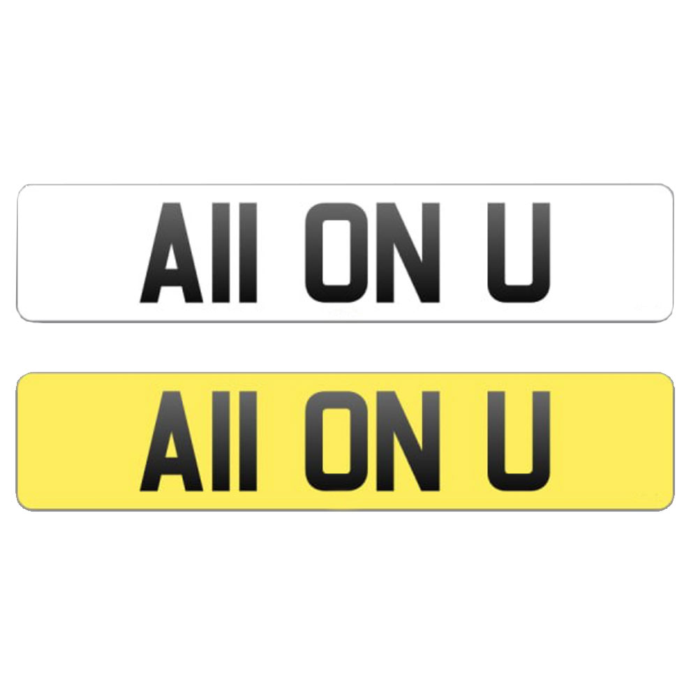 All ON U-NUMBERPLATE