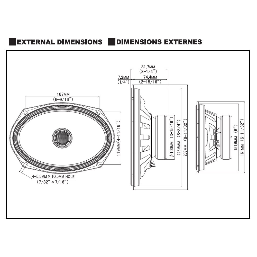 Alpine S2-S69 6x9" Speaker S2-S69