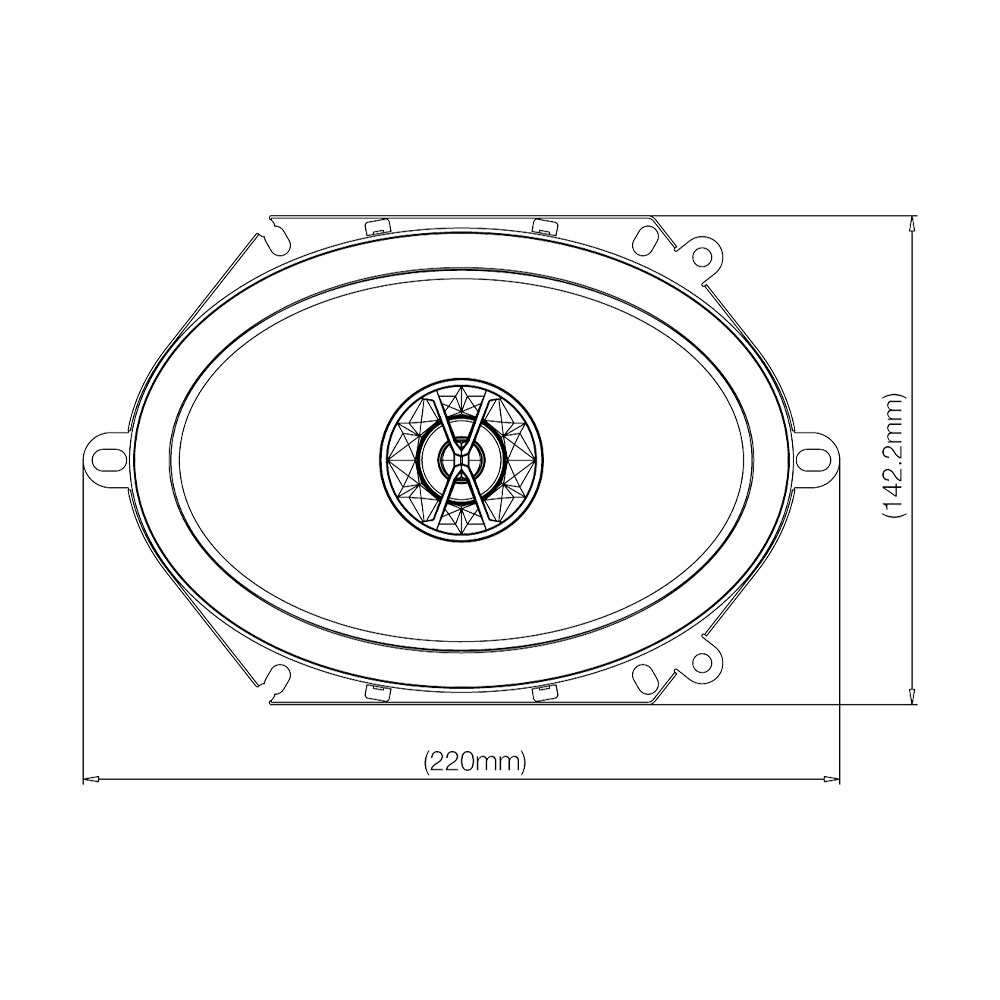 Alpine Club 8620 6" x 8" Speaker Club 8620