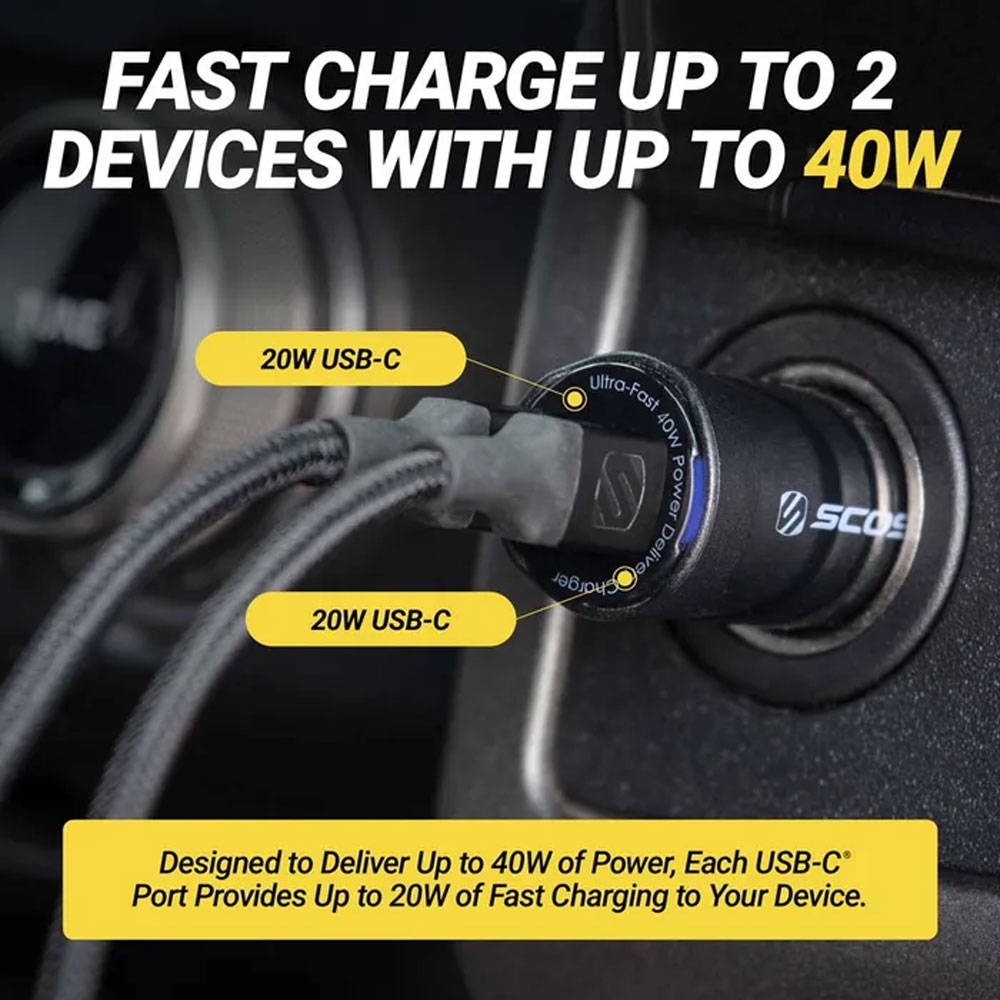 Scosche CPDCC40M-SP Car Charger CPDCC40M-SP