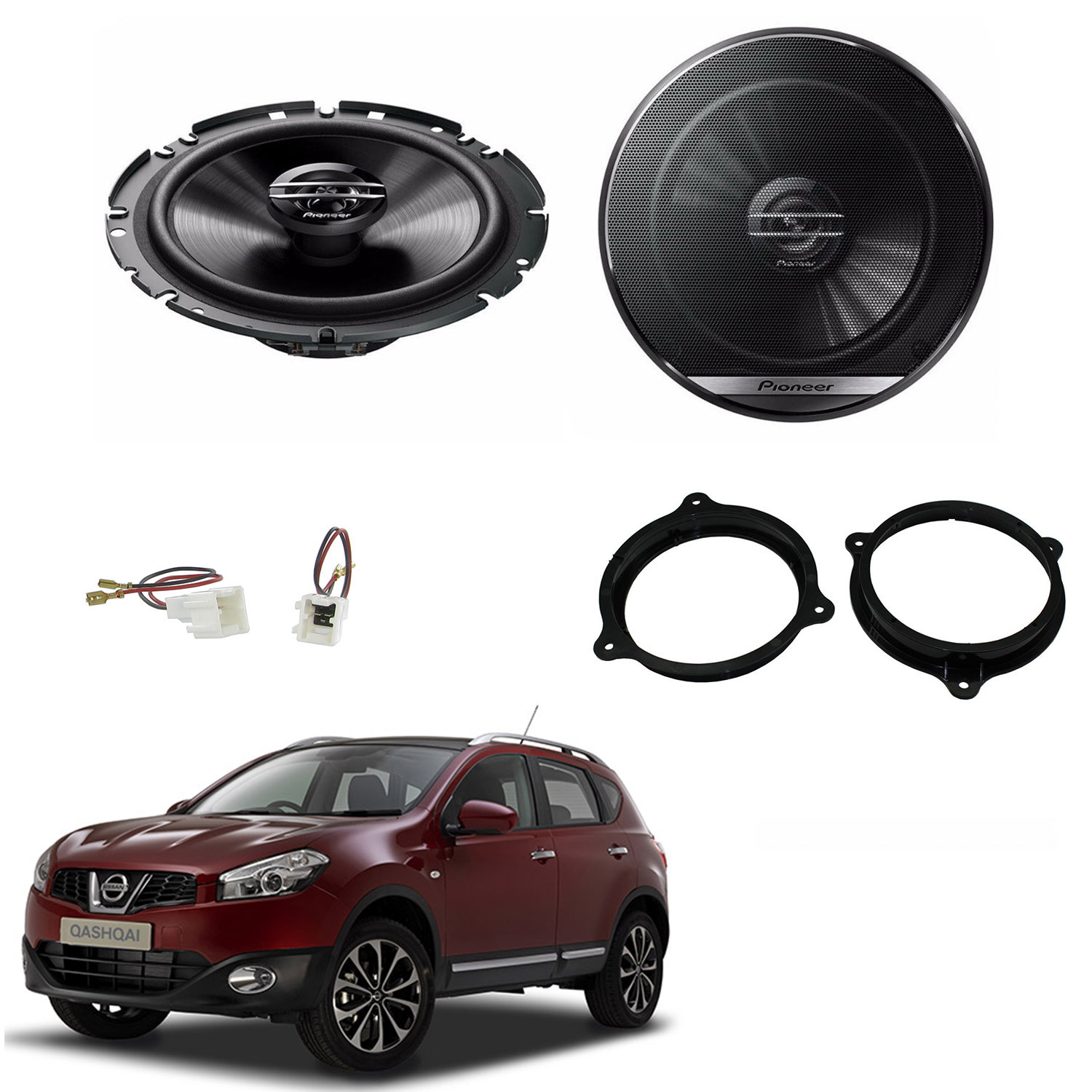 Nissan Qashqai J10 2007 - 2012 Pioneer Front Speaker Upgrade