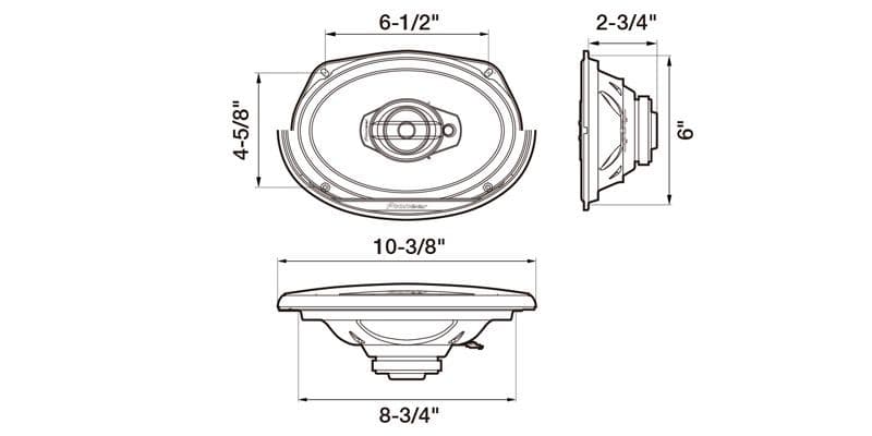 Pioneer TS-G6930F 6x9 inch TS-G6930F