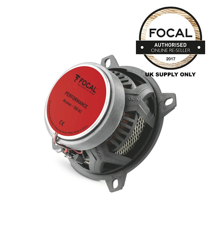 Focal 100AC Access Series 10cm 4 inches Coaxial Car Audio Speakers Grilles Included 