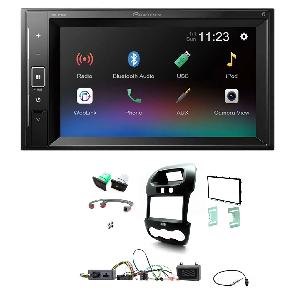 Ford Ranger Pioneer 6.2" Screen Bluetooth iPod iPhone Stereo Upgrade Kit