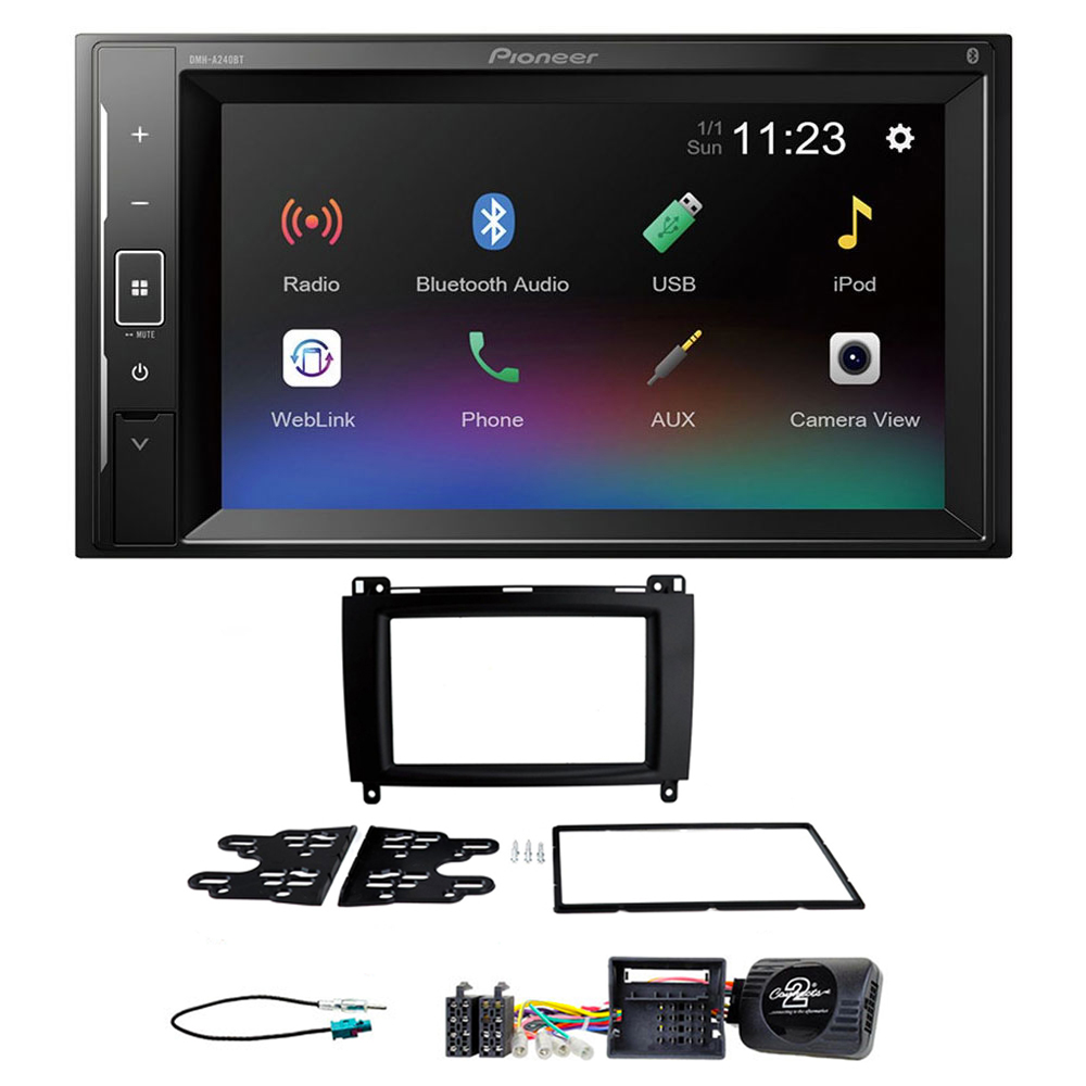 Mercedes A, B Class, Sprinter, Vito, Viano Pioneer 6.2" Screen Bluetooth iPod iPhone Stereo Upgrade Kit