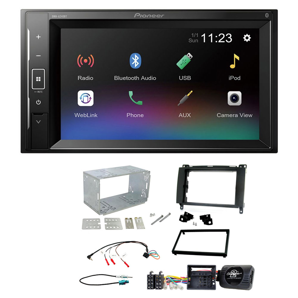 Mercedes A, B Class, Sprinter, Vito, Viano Pioneer 6.2" Touch Screen Bluetooth iPod iPhone Stereo Upgrade Kit