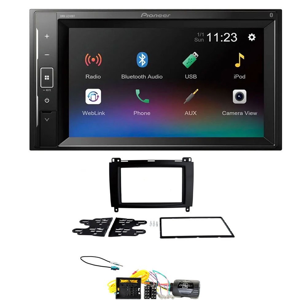 Mercedes Vito 2015 Onwards Pioneer 6.2" Screen Bluetooth iPod iPhone Stereo Upgrade Kit