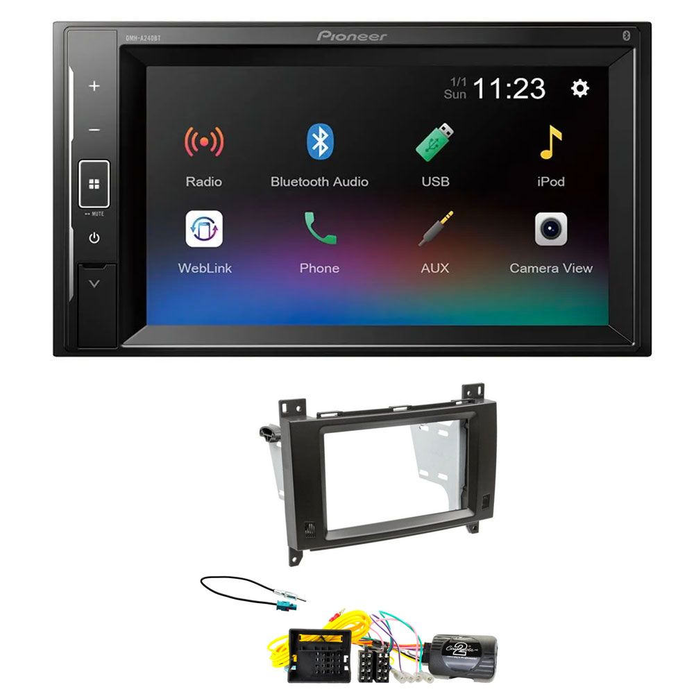 Mercedes Vito 2015 Onwards Pioneer 6.2" Touch Screen Bluetooth iPod iPhone Stereo Upgrade Kit