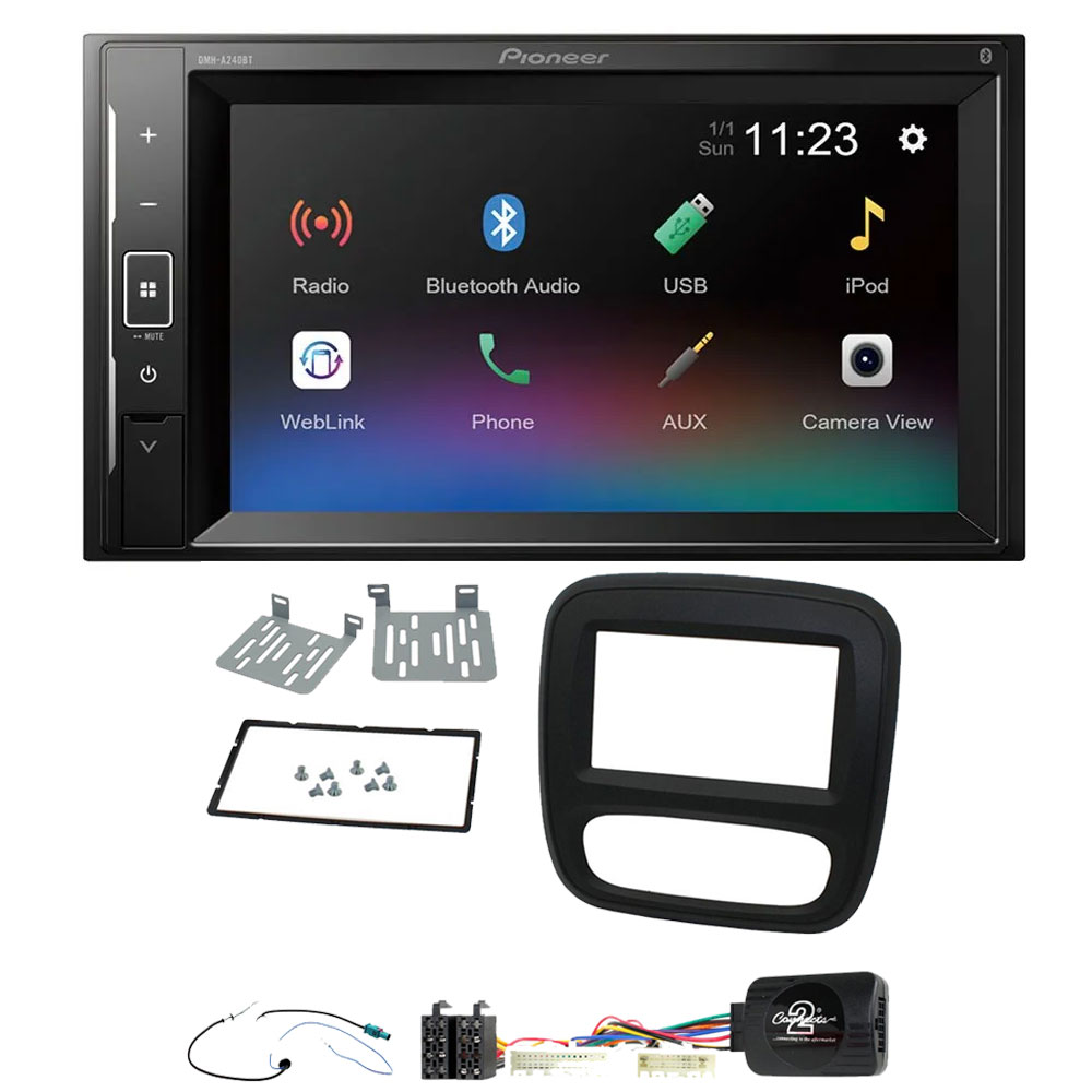 Renault Trafic 2014-2017 Pioneer 6.2" Touch Screen Bluetooth iPod iPhone Stereo Upgrade Kit