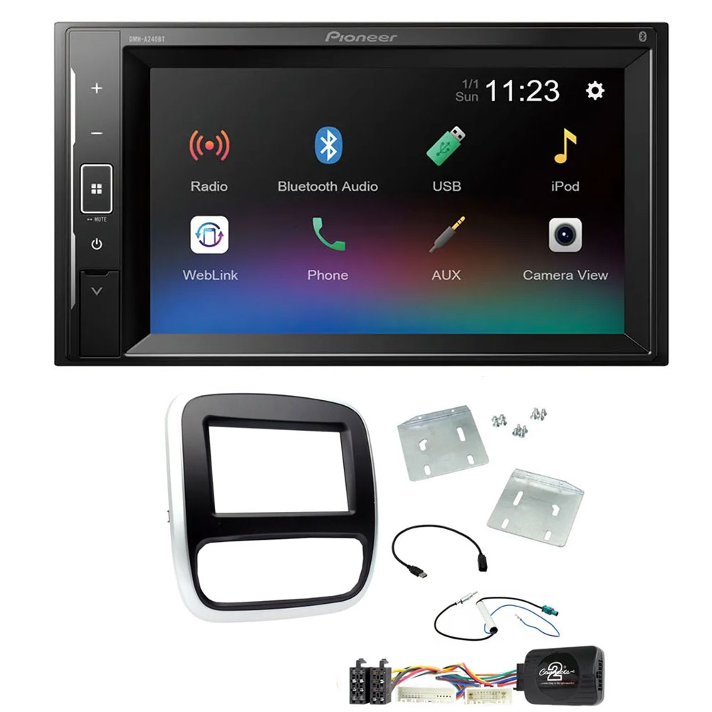 Vauxhall Vivaro Pioneer 6.2" Screen Bluetooth iPod iPhone Stereo Upgrade Kit