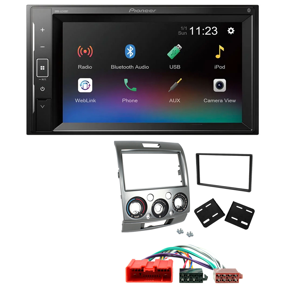 Ford Ranger 2007 - 2012 Pioneer 6.2" Screen Bluetooth iPod iPhone Stereo Upgrade Kit