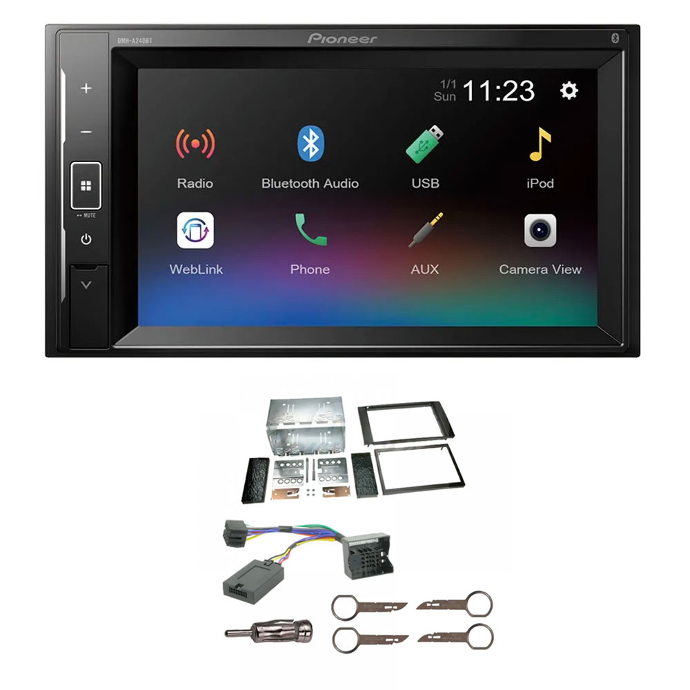 Ford Focus, Fiesta, Transit Pioneer 6.2" Touch Screen Bluetooth iPod iPhone Stereo Upgrade Kit