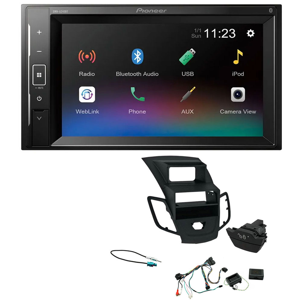 Ford Fiesta 2013 - 2017 Pioneer 6.2" Touch Screen Bluetooth iPod iPhone Stereo Upgrade Kit