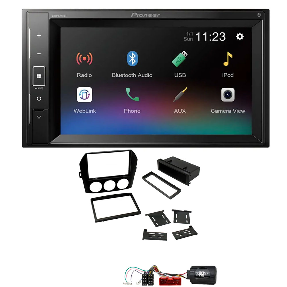 Mazda MX-5 Pioneer 6.2" Touch Screen Bluetooth iPod iPhone Stereo Upgrade Kit