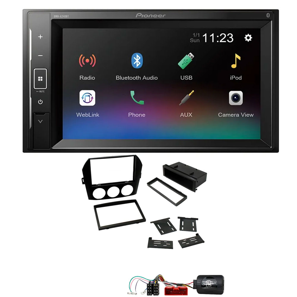 Mazda MX-5 Non-Bose Pioneer 6.2" Screen Bluetooth iPod iPhone Stereo Upgrade Kit
