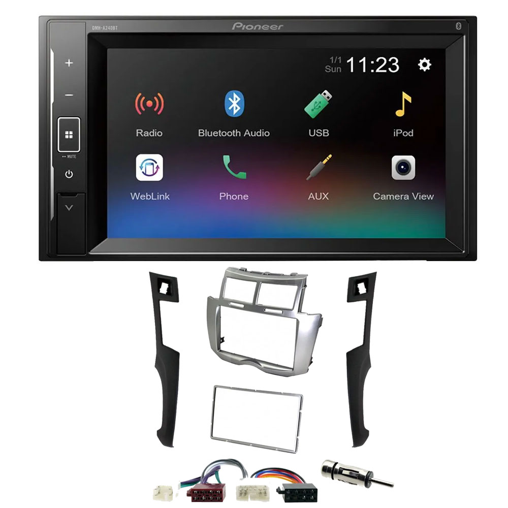 Toyota Yaris 2007-2011 Pioneer 6.2" Touch Screen Bluetooth iPod iPhone Stereo Upgrade Kit