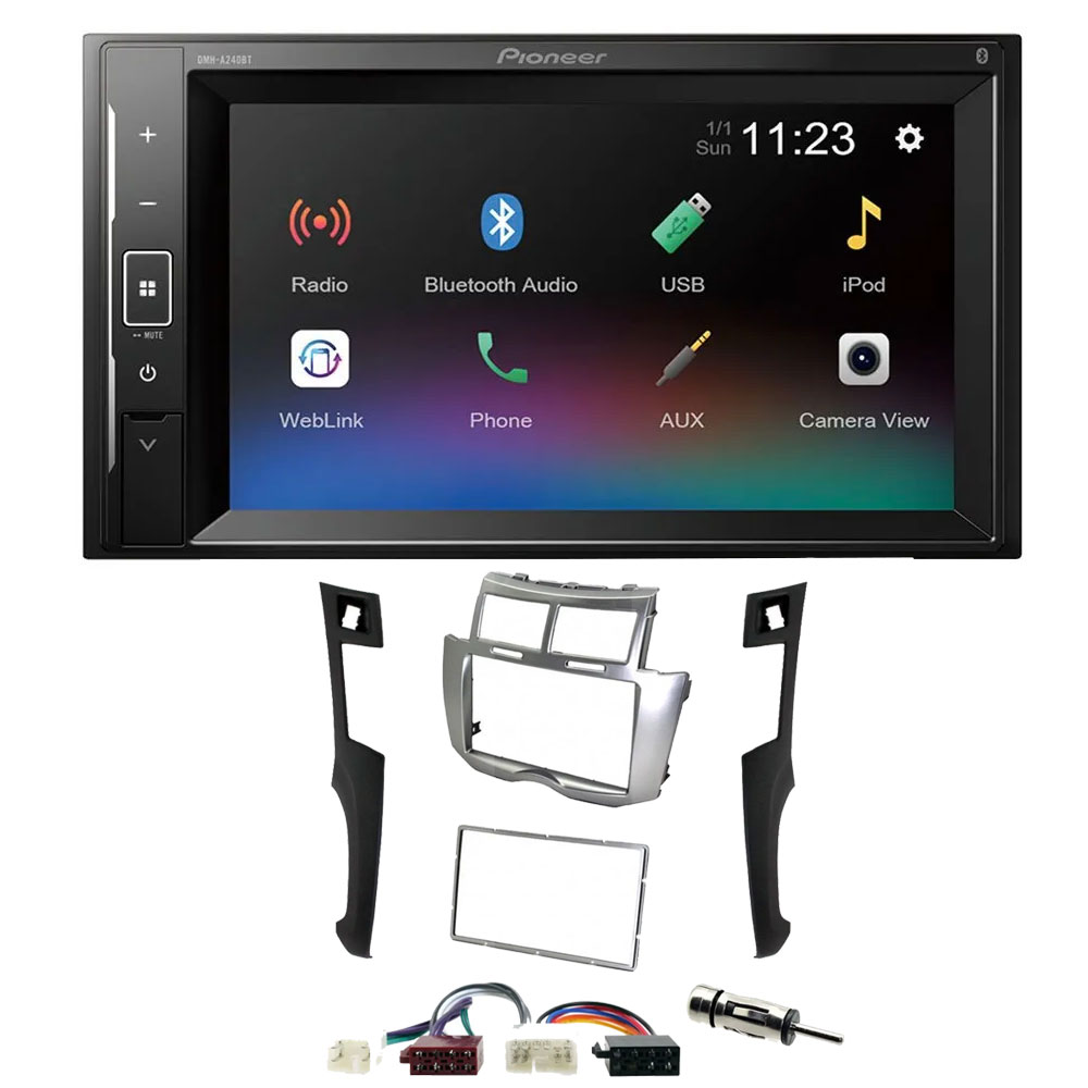 Toyota Yaris 2007-2011 Pioneer 6.2" Screen Bluetooth iPod iPhone Stereo Upgrade Kit
