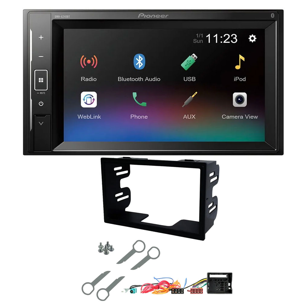 VW Transporter T5 RCD200 Pioneer 6.2" Touch Screen Bluetooth iPod iPhone Stereo Upgrade Kit