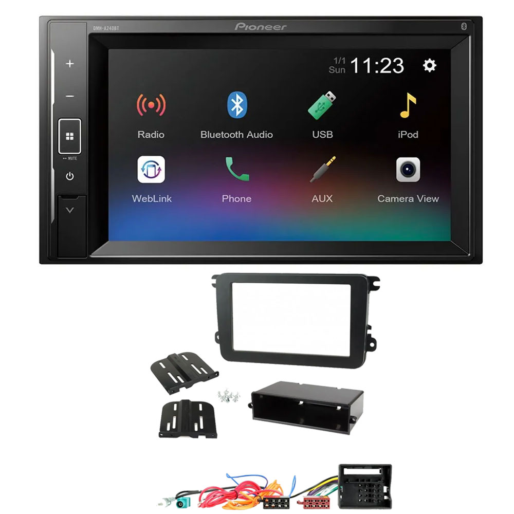 Volkswagen Pioneer 6.2" Touch Screen Bluetooth iPod iPhone Stereo Upgrade Kit