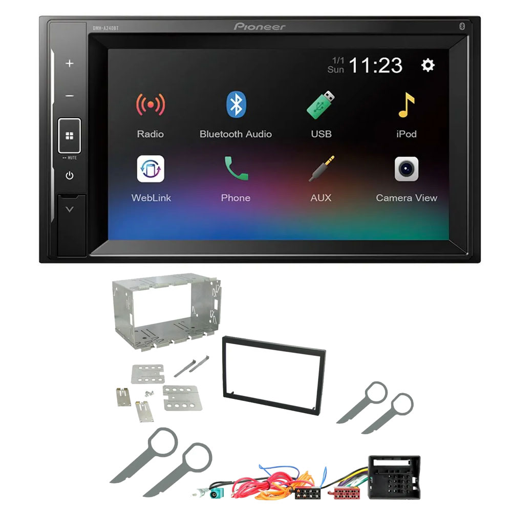 VW Polo 9N3 2005-2009 Pioneer 6.2" Screen Bluetooth iPod iPhone Stereo Upgrade Kit