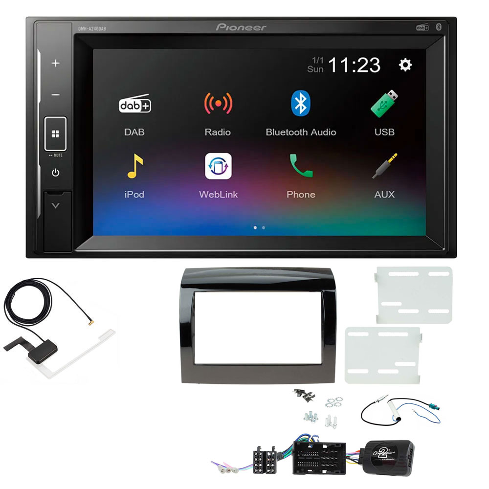 Fiat Ducato 2015-2021 Pioneer Double Din with DAB, 6.2" Screen Bluetooth Stereo Upgrade Kit