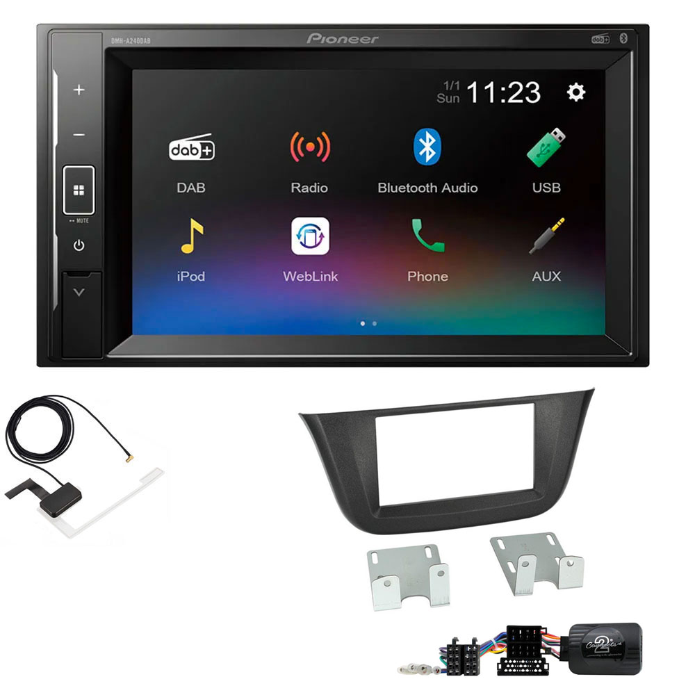 Iveco Daily 2014-2021 Pioneer Double Din with DAB, 6.2" Screen Bluetooth Stereo Upgrade Kit