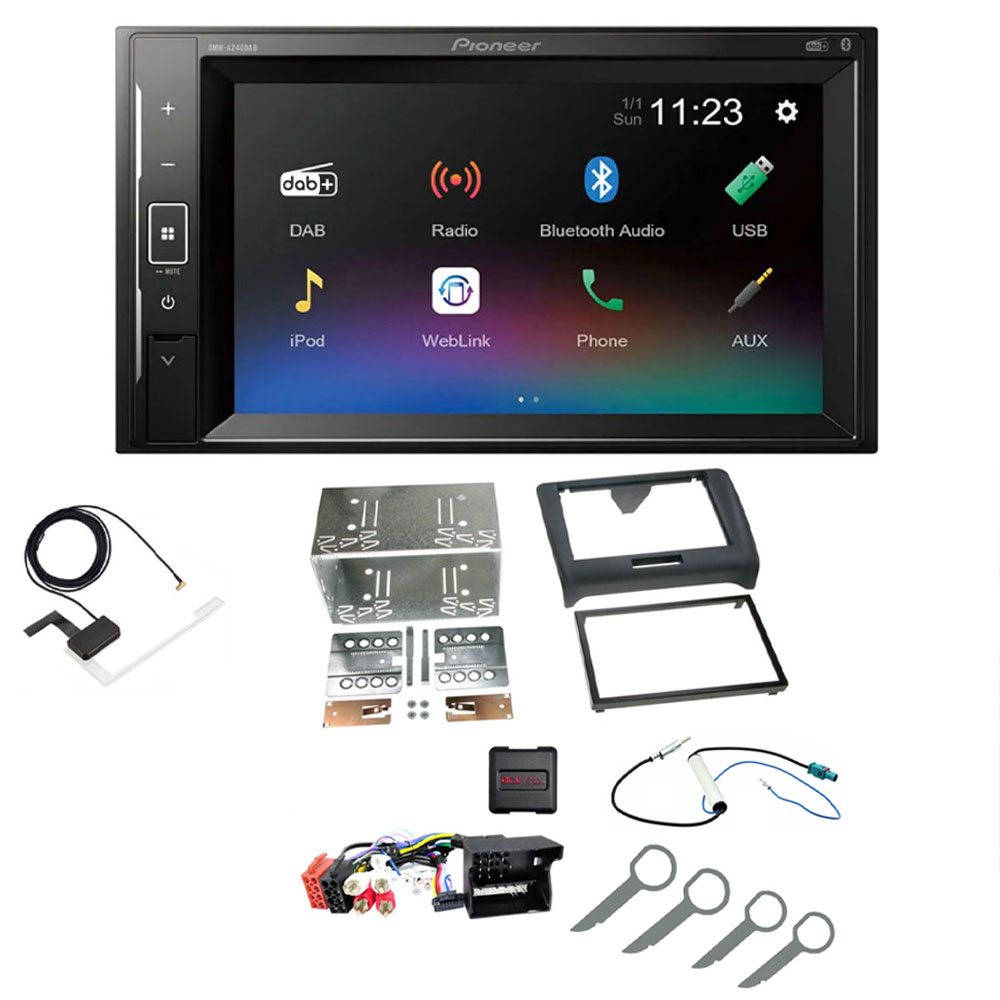 Audi TT Pioneer DAB Digital Radio, 6.2" Screen iPod iPhone Bluetooth Stereo Upgrade Kit