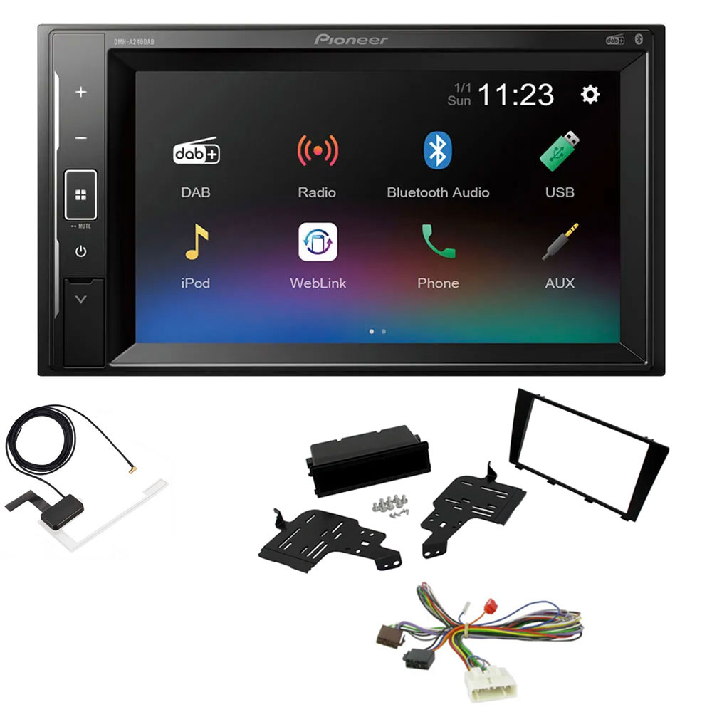 Lexus IS200, IS300 Pioneer Double Din with DAB, 6.2" Screen Bluetooth Stereo Upgrade Kit