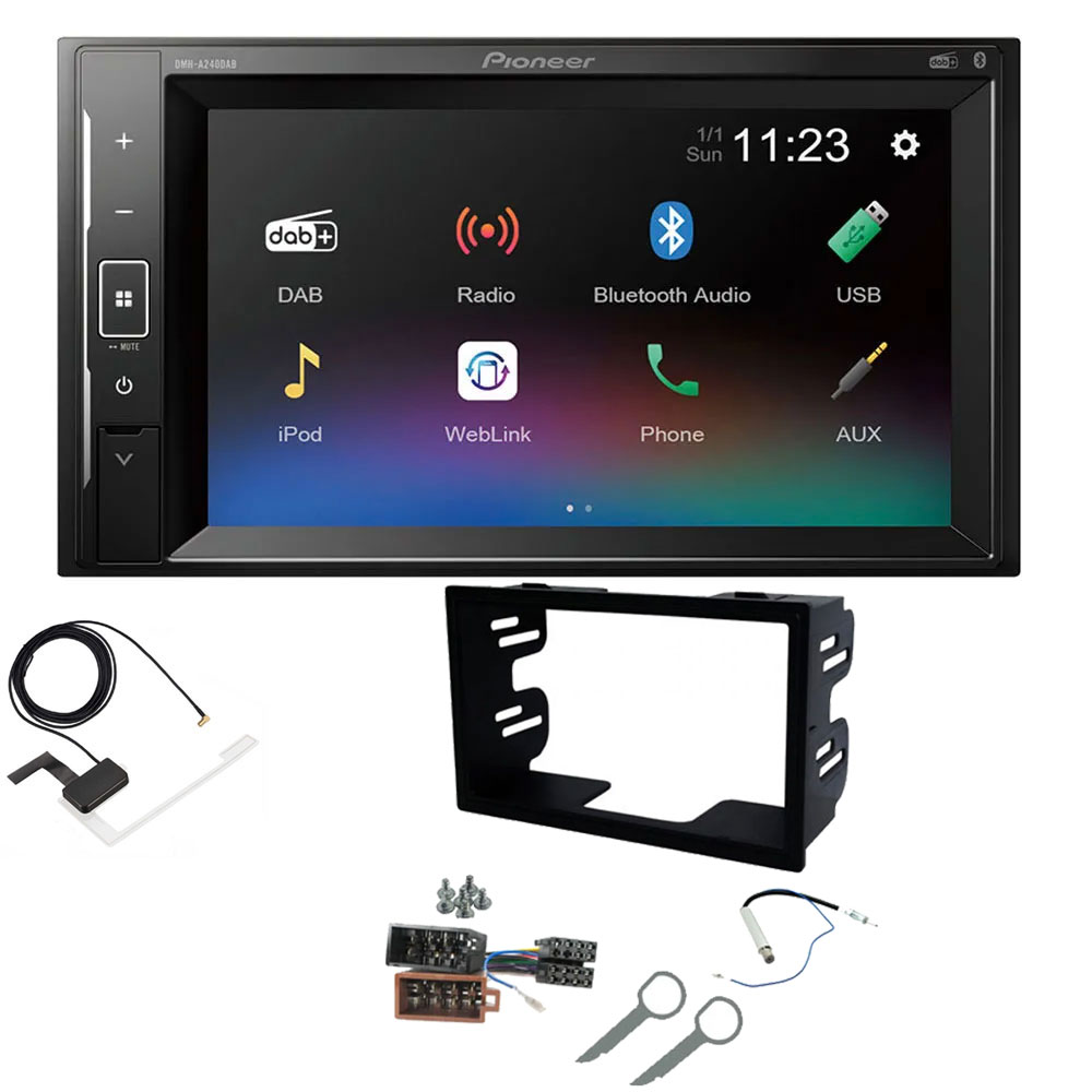 VW Golf, Lupo, Passat Pioneer Double Din 6.2" Screen Bluetooth Stereo Upgrade Kit