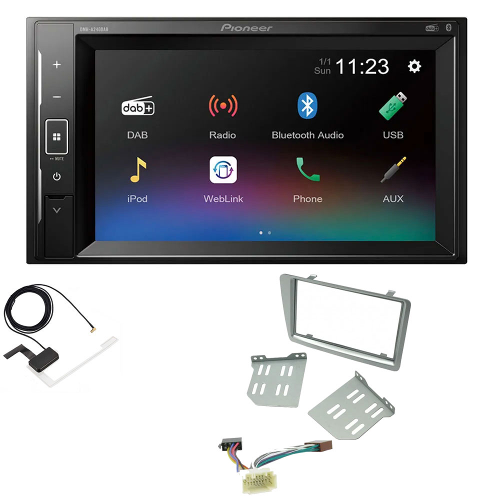 Honda Civic 2001-2005 Pioneer Double Din with DAB, 6.2" Screen Bluetooth Stereo Upgrade Kit