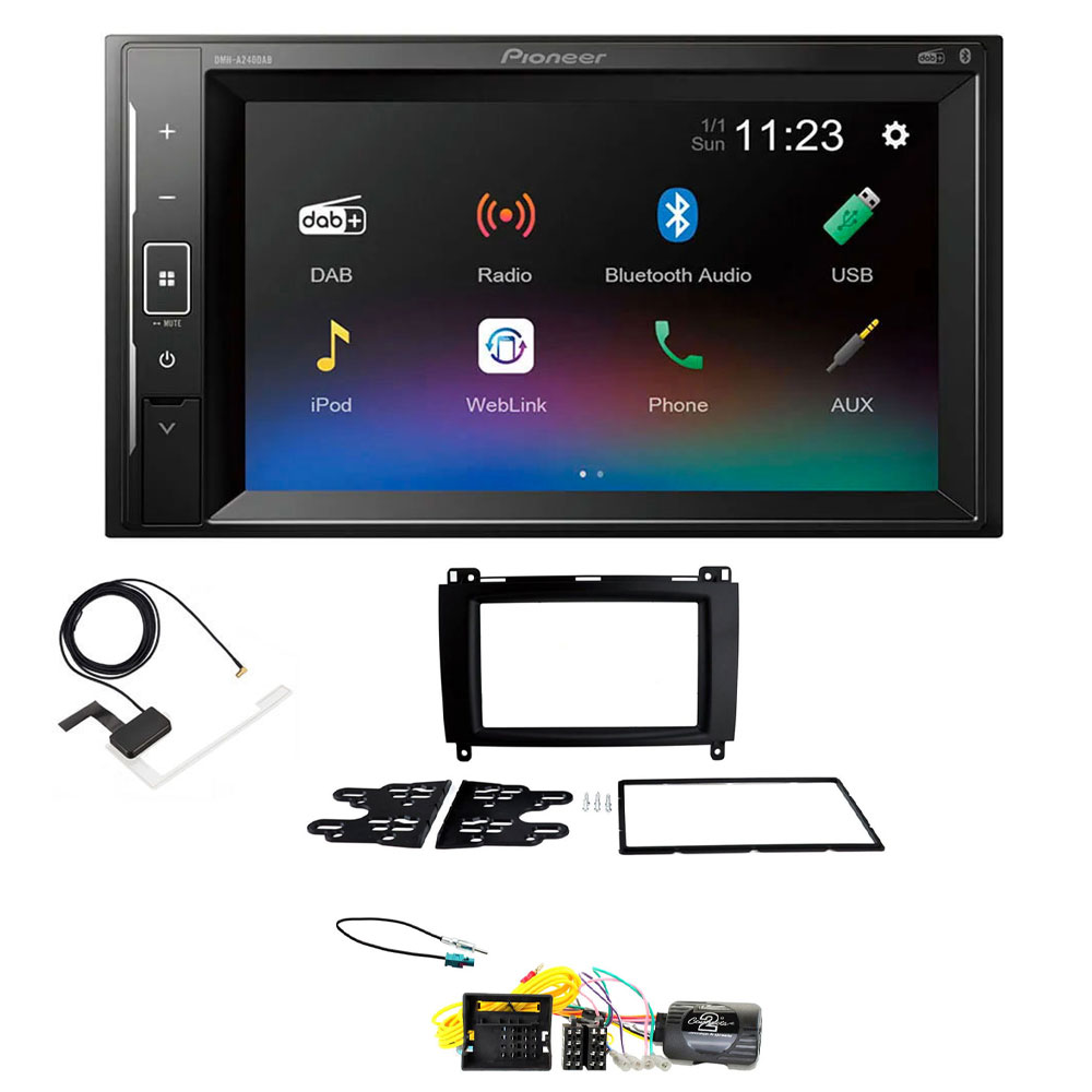Mercedes Vito 2015 Onwards Pioneer DAB Digital Radio, 6.2" Screen Bluetooth Stereo Upgrade Kit Mercedes Vito 2015 Onwards Pioneer DAB Digital Radio, 6.2" Screen Bluetooth Stereo Upgrade Kit