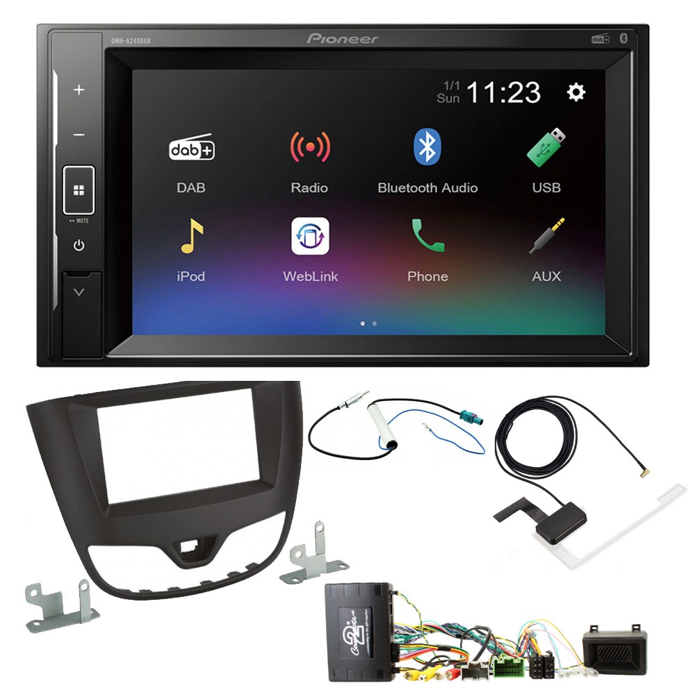 Vauxhall Viva 2015-2019 DAB / Bluetooth / Weblink / USB / Touchscreen Upgrade kit (Supplied and Fitted)